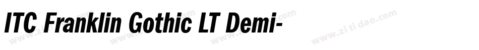 ITC Franklin Gothic LT Demi字体转换